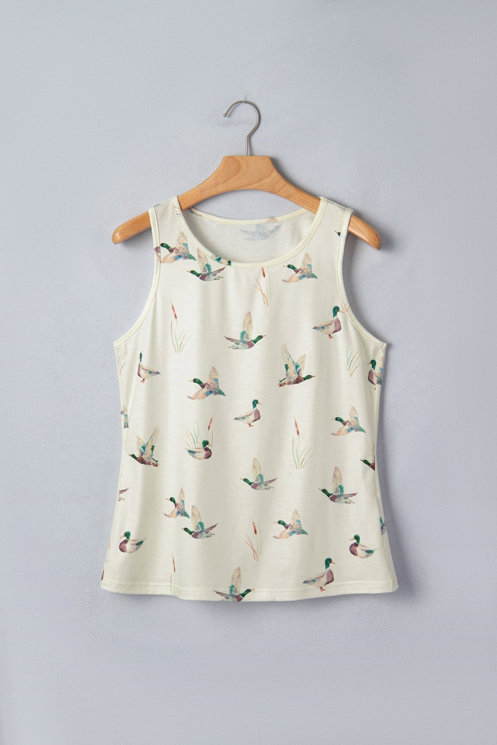 Western Mallard Round Neck Tank Top - Rooted & Reckless Co.