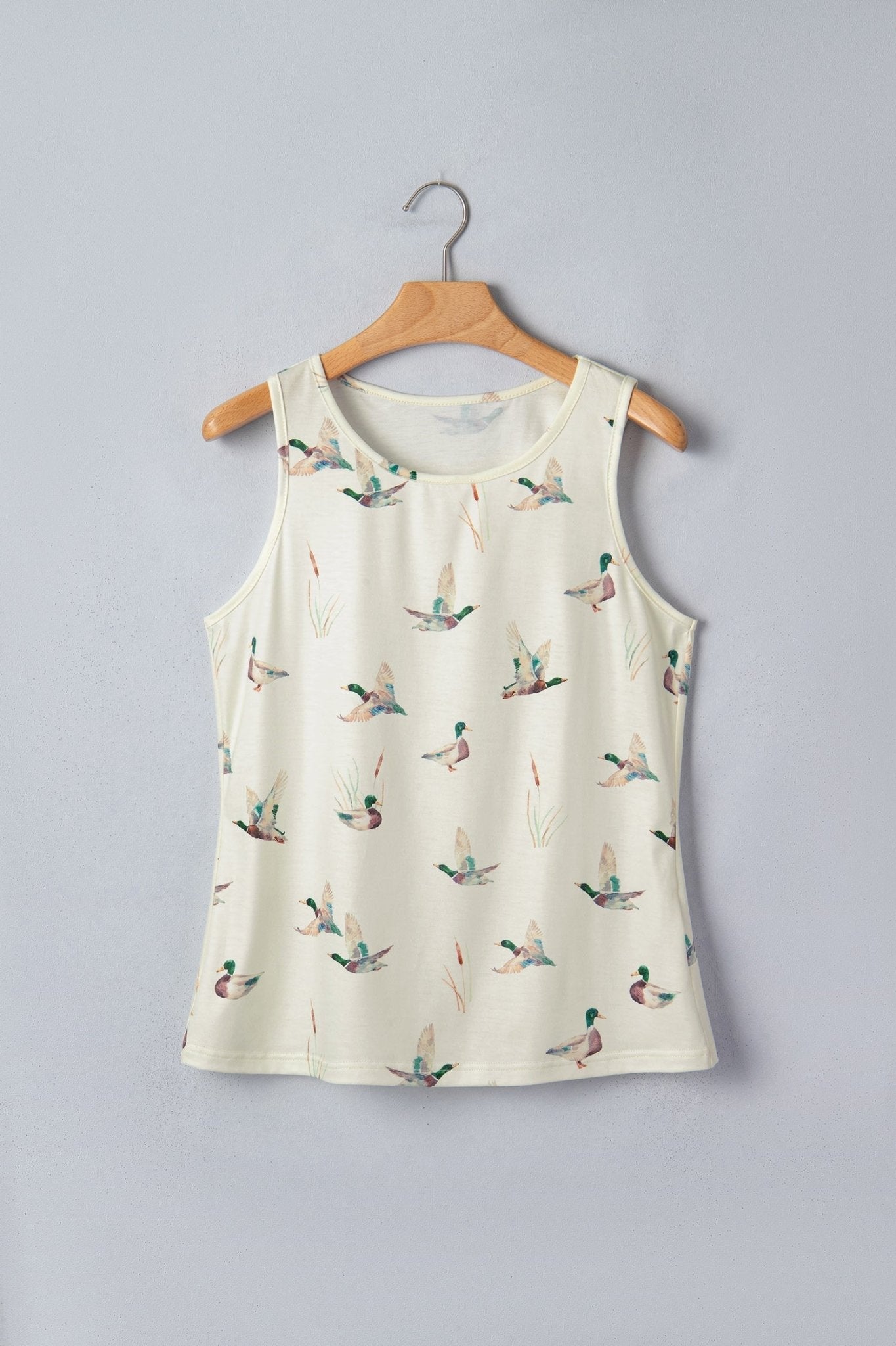 Western Mallard Round Neck Tank Top - Rooted & Reckless Co.