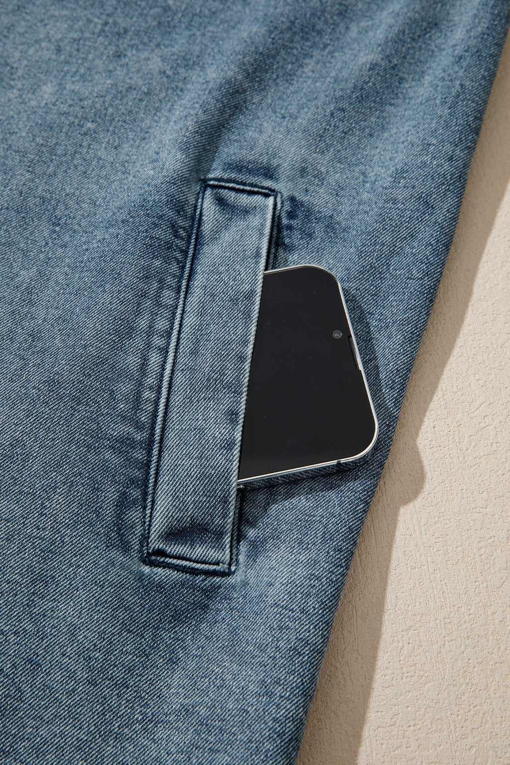 Western Mineral Wash Denim Long Sleeve Shirt Jacket - Rooted & Reckless Co.