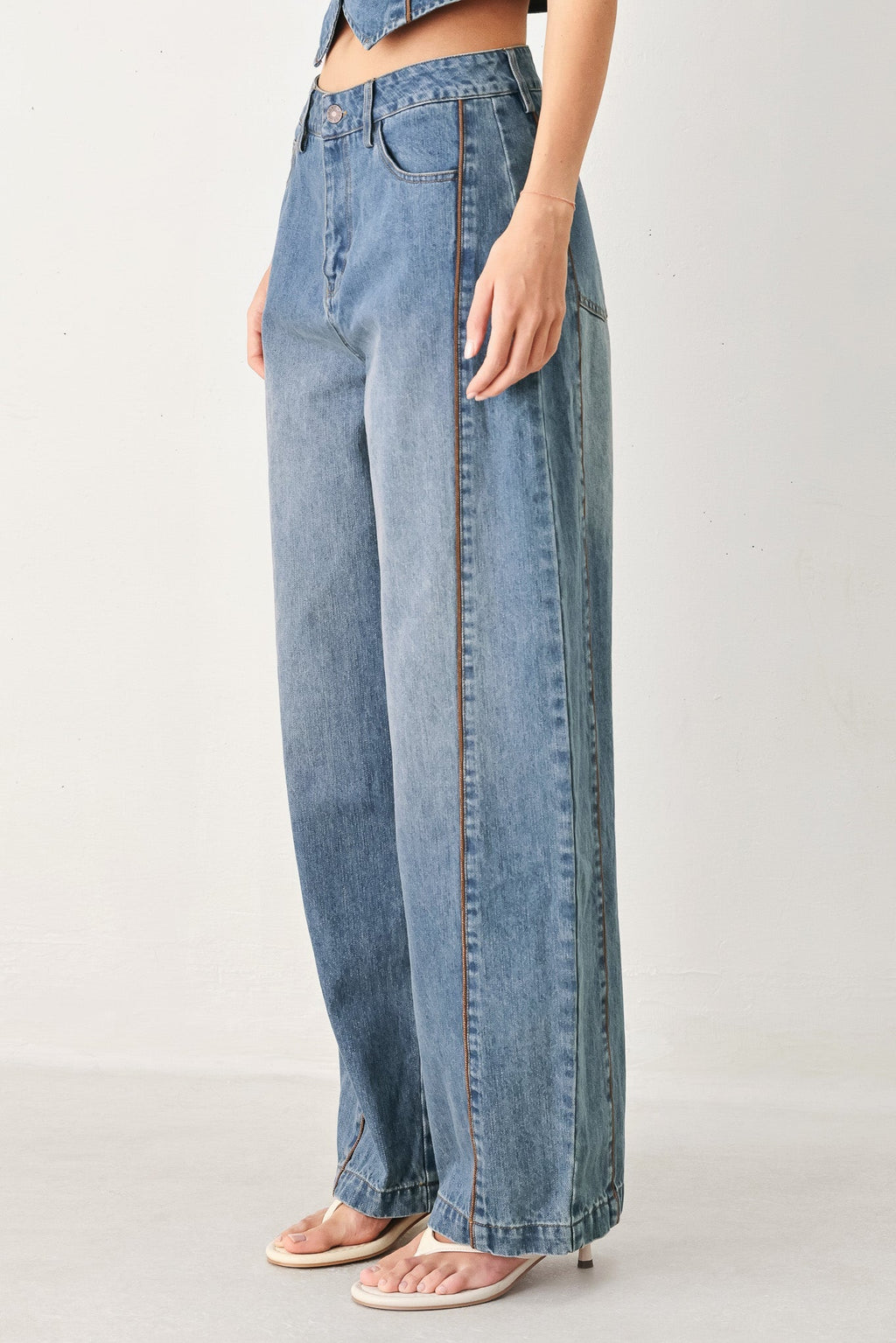 WESTERN MUSE DENIM BALLON PANTS - Rooted & Reckless Co.