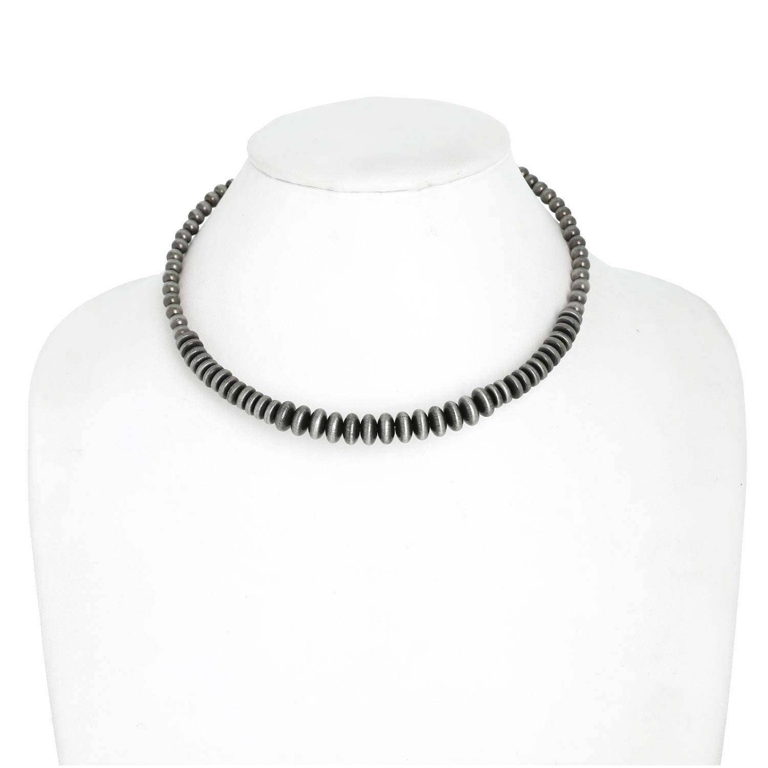 Western Navajo Pearl Beaded Collar Necklace - Rooted & Reckless Co.