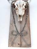 Western Navajo Pearl Coquette Bow Pendant Necklace - Rooted & Reckless Co.