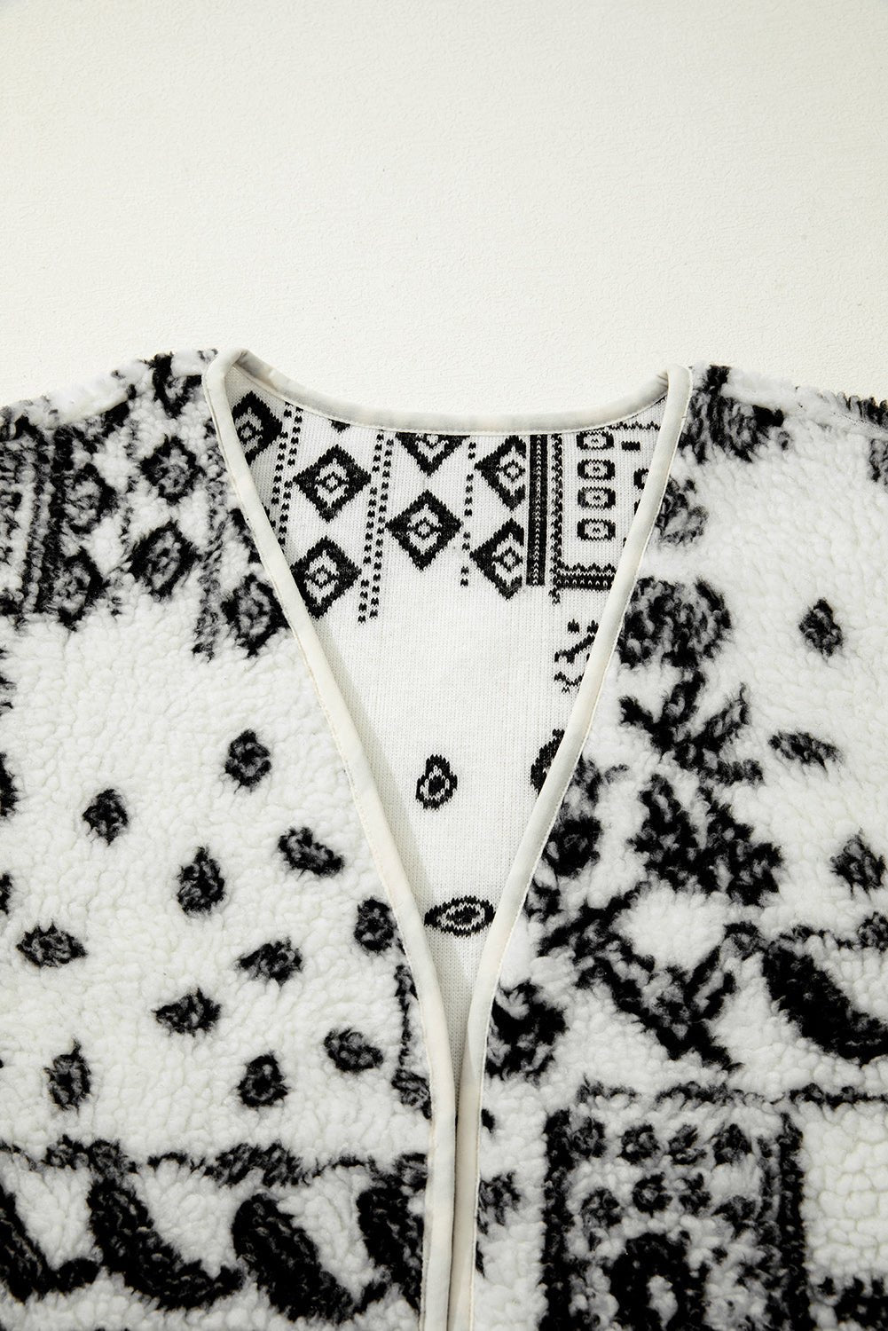 Western Paisley Sherpa Pocketed Vest - Rooted & Reckless Co.
