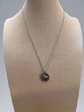 Western Petite Buffalo Coin Necklace & Earring Set — Burnished Silver Western Duo (18 Inch) - Rooted & Reckless Co.