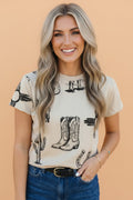 Western Retro Short Sleeve T-Shirt - Rooted & Reckless Co.