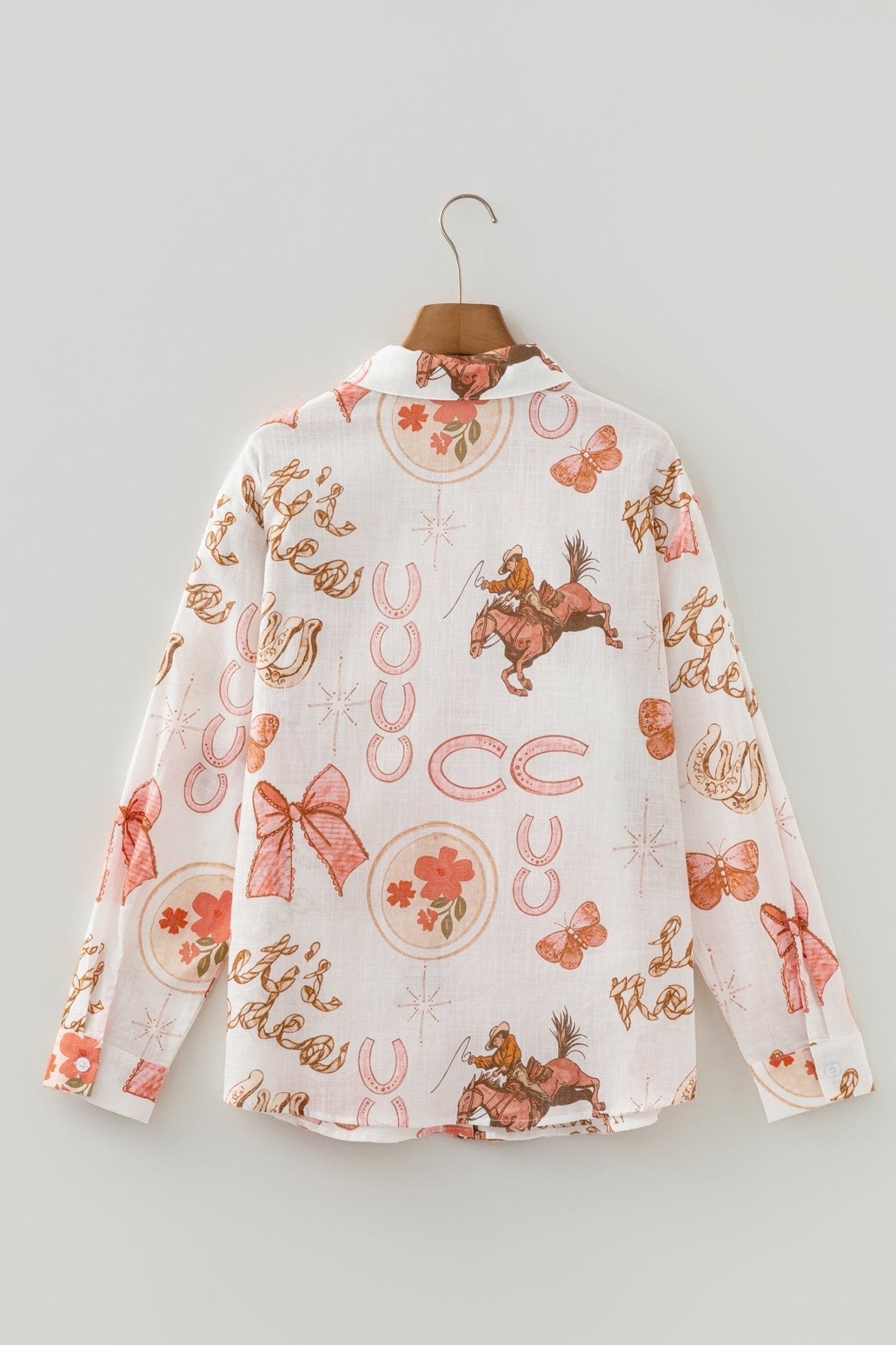 Western Rodeo Cowgirl Buttoned Long Sleeve Shirt - Rooted & Reckless Co.