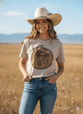 Western Saddle Graphic Tee - Rooted & Reckless Co.