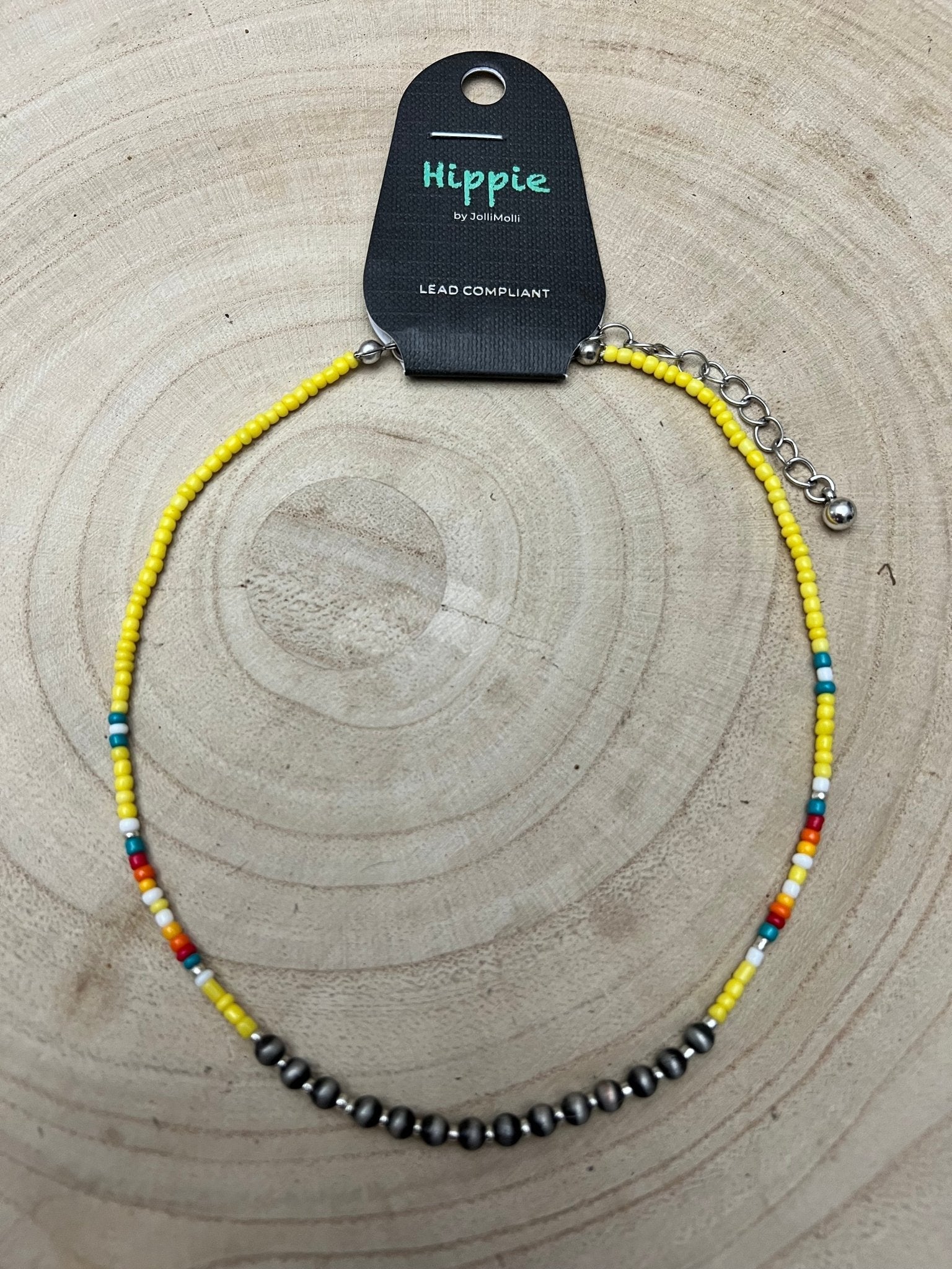 Western Seed Bead Choker with Faux Navajo Pearls — 13 Inch with Extender - Rooted & Reckless Co.