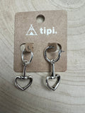 Western Snaffle Bit Dangle Hoop Earrings — Equestrian 1¼" Drop - Rooted & Reckless Co.