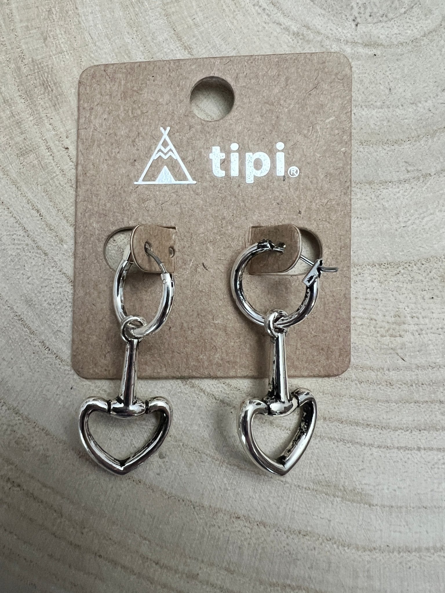 Western Snaffle Bit Dangle Hoop Earrings — Equestrian 1¼" Drop - Rooted & Reckless Co.