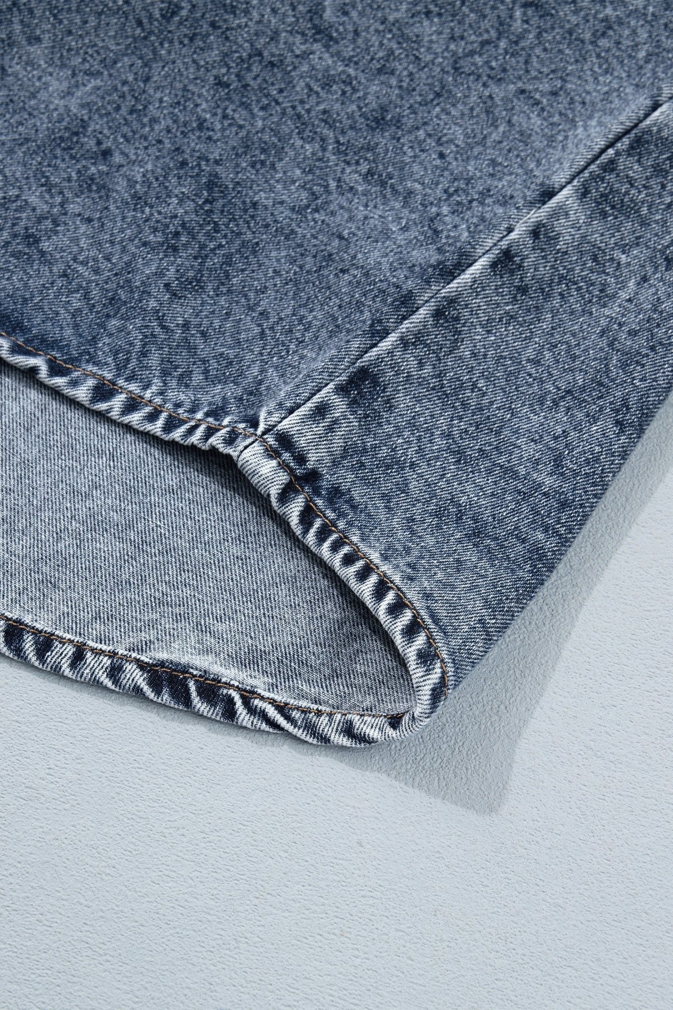 Western Solid Denim Buttoned Pocket Sleeveless Vest - Rooted & Reckless Co.