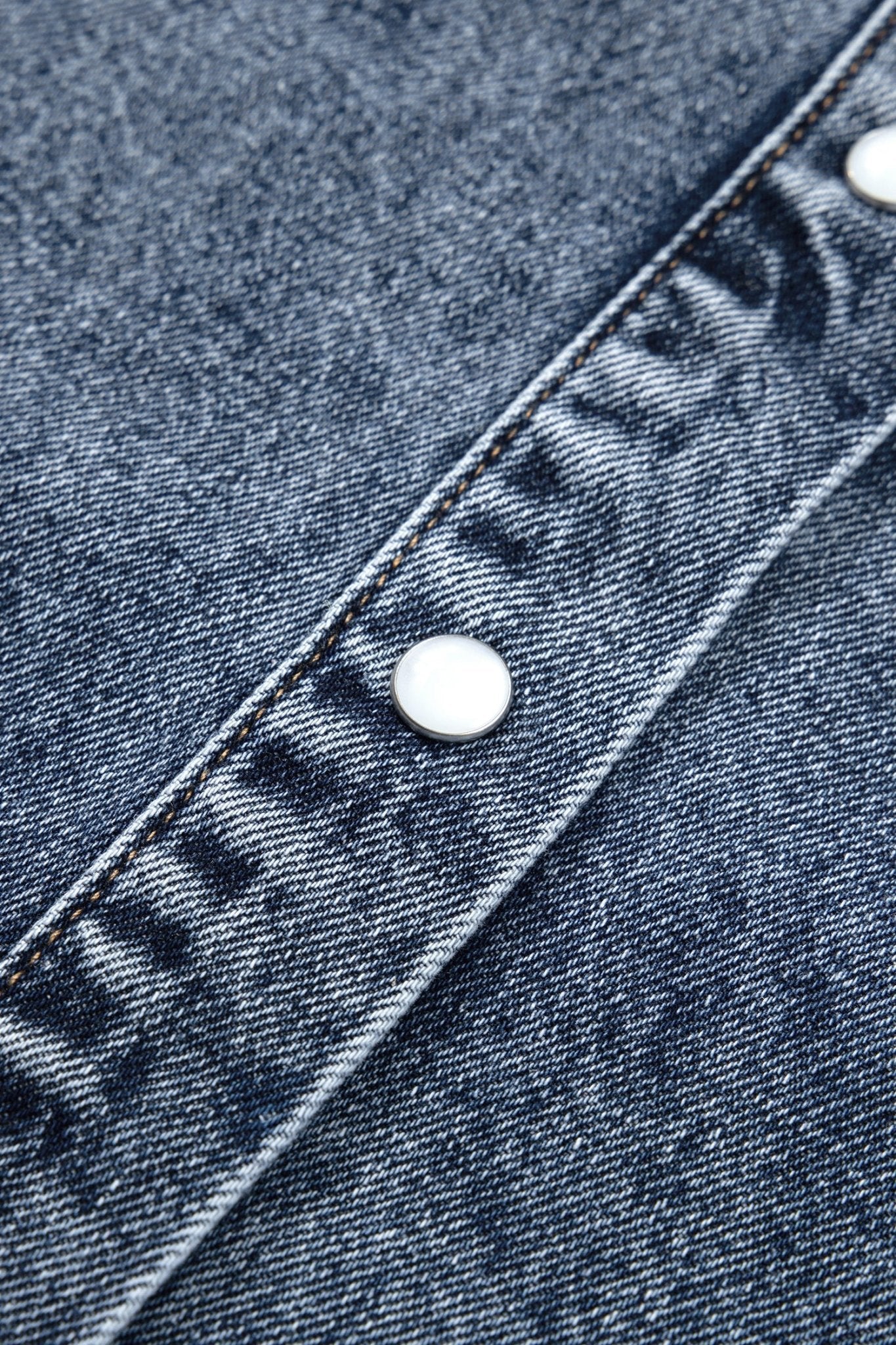 Western Solid Denim Buttoned Pocket Sleeveless Vest - Rooted & Reckless Co.