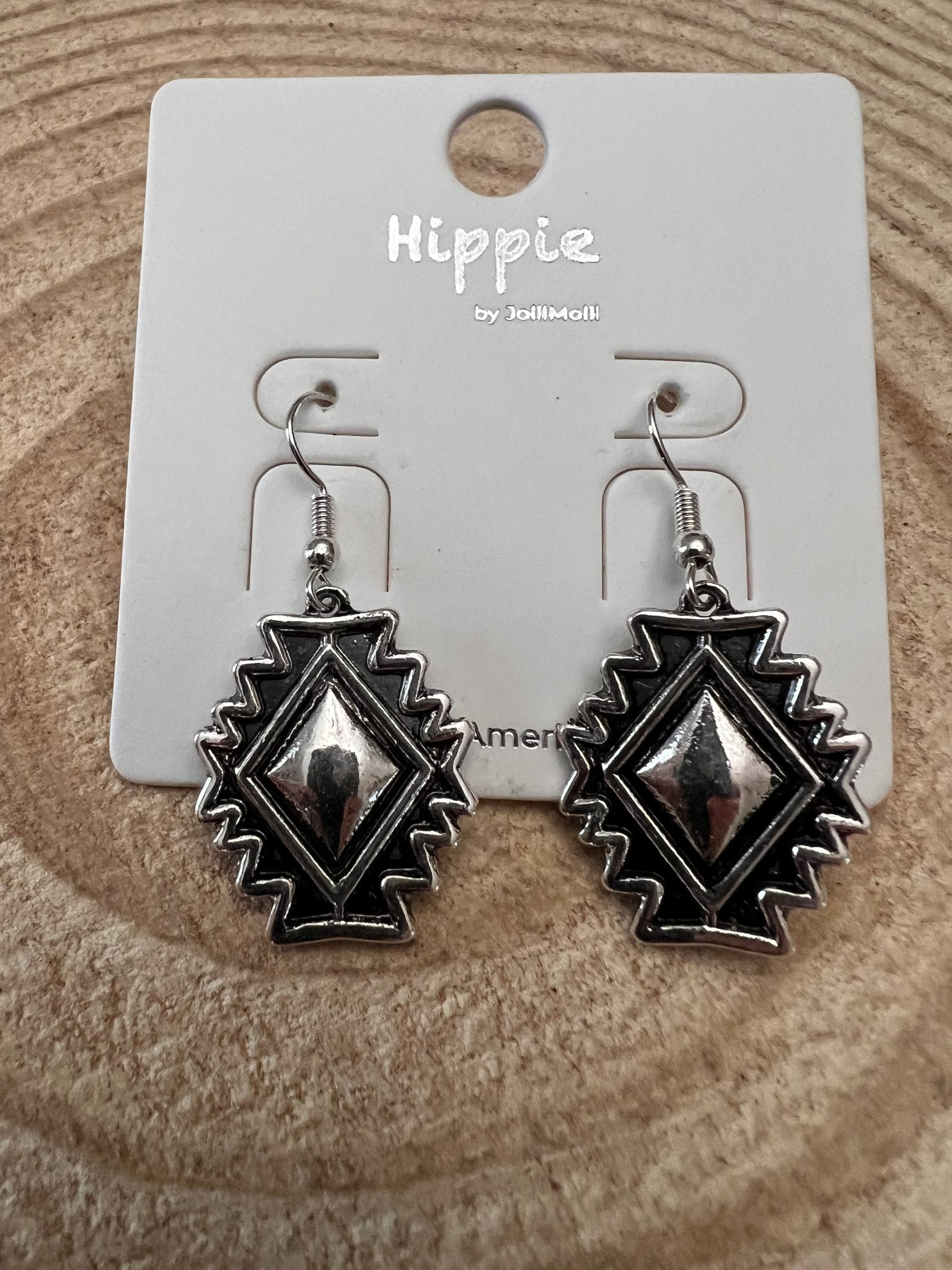 Western Southwestern Concho Dangle Earrings — 1½" Drop - Rooted & Reckless Co.