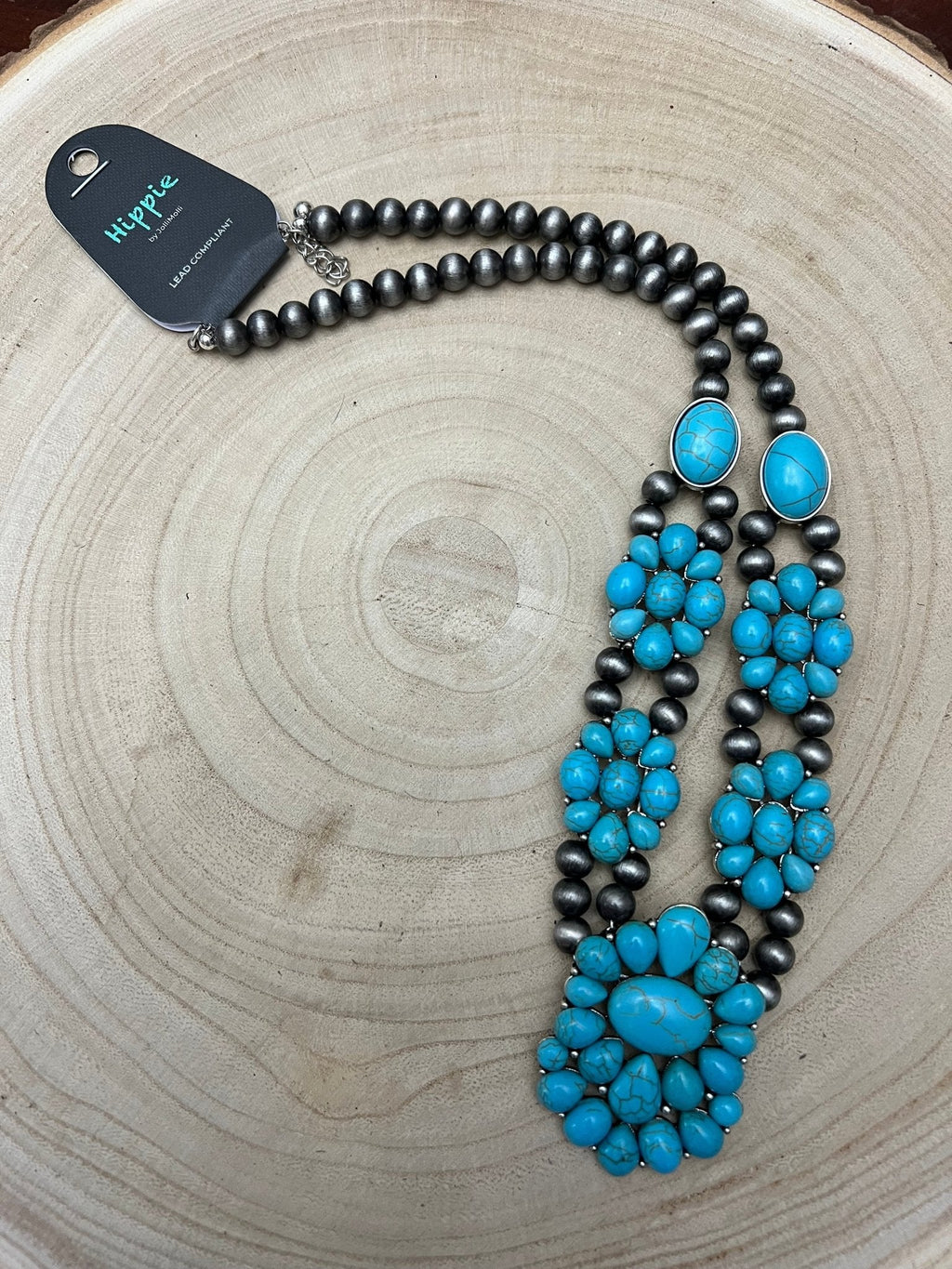 Western Squash Faux Statement Necklace - 21 inch - Rooted & Reckless Co.