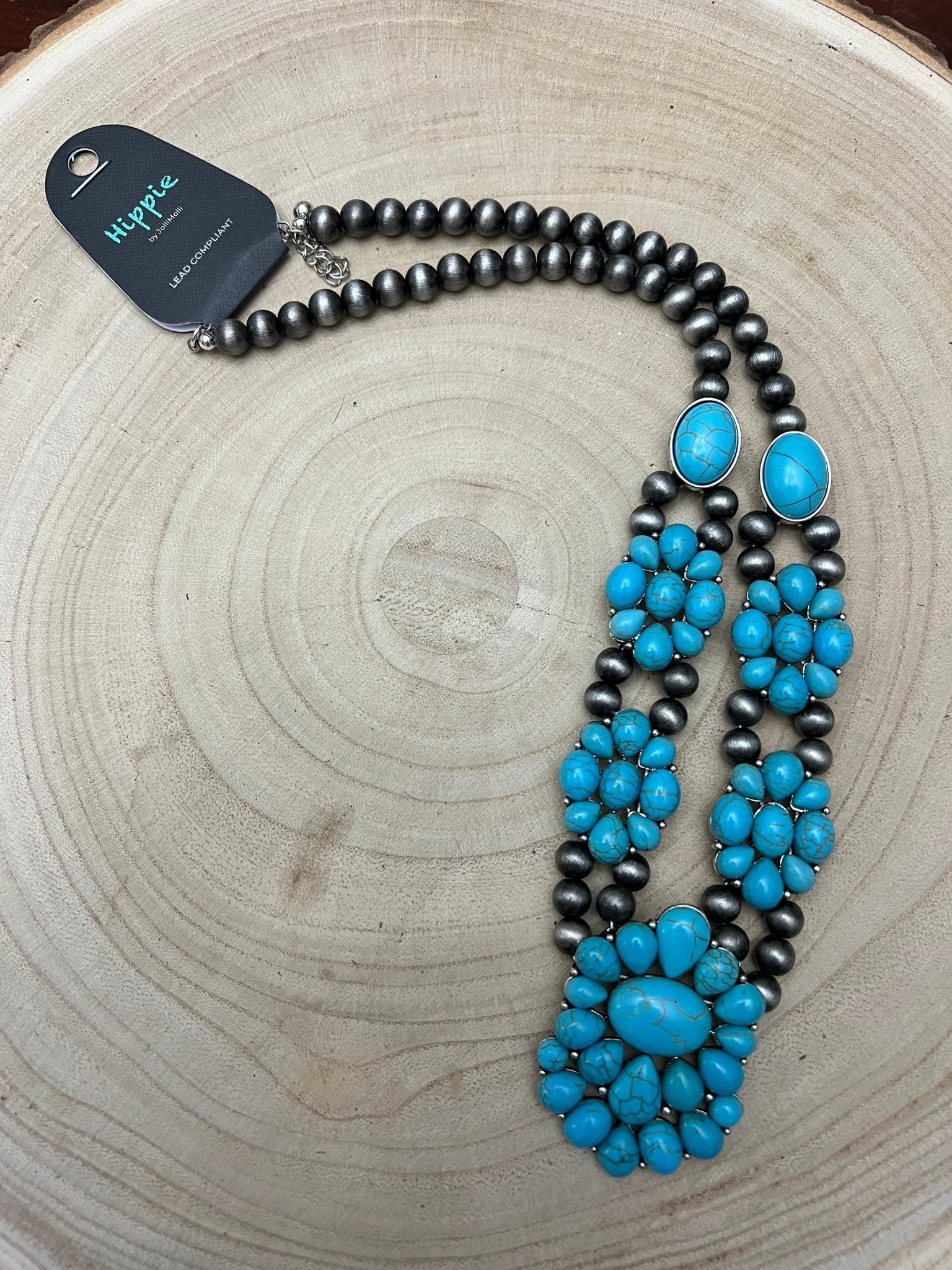 Western Squash Faux Statement Necklace - 21 inch - Rooted & Reckless Co.