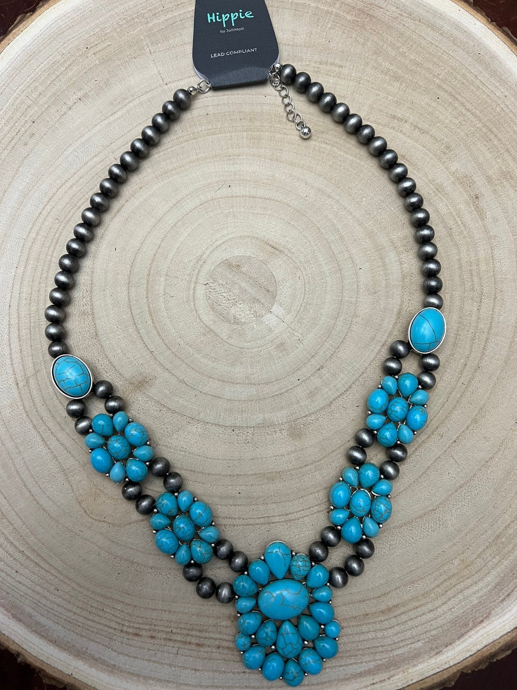 Western Squash Faux Statement Necklace - 21 inch - Rooted & Reckless Co.
