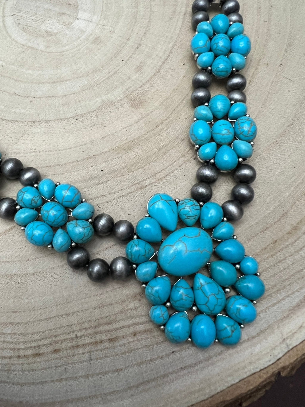 Western Squash Faux Statement Necklace - 21 inch - Rooted & Reckless Co.