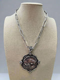 Western Statement Buffalo Coin Necklace & Earring Set — 2.5" Oversized Pendant (18 Inch) - Rooted & Reckless Co.