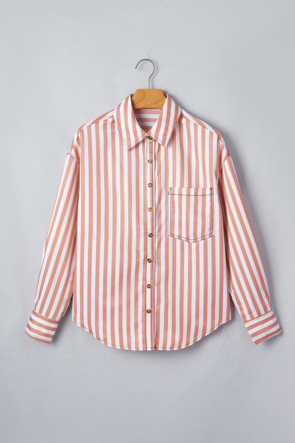 Western Stripe Button Down Long Sleeve Shirt - Rooted & Reckless Co.