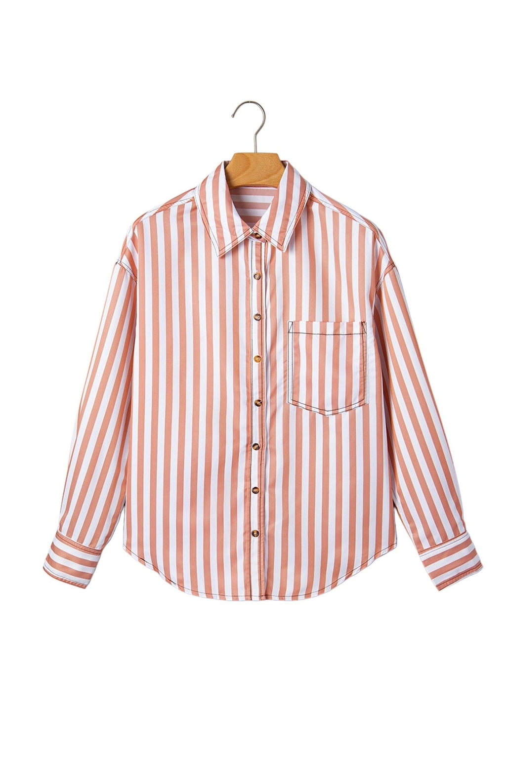 Western Stripe Button Down Long Sleeve Shirt - Rooted & Reckless Co.