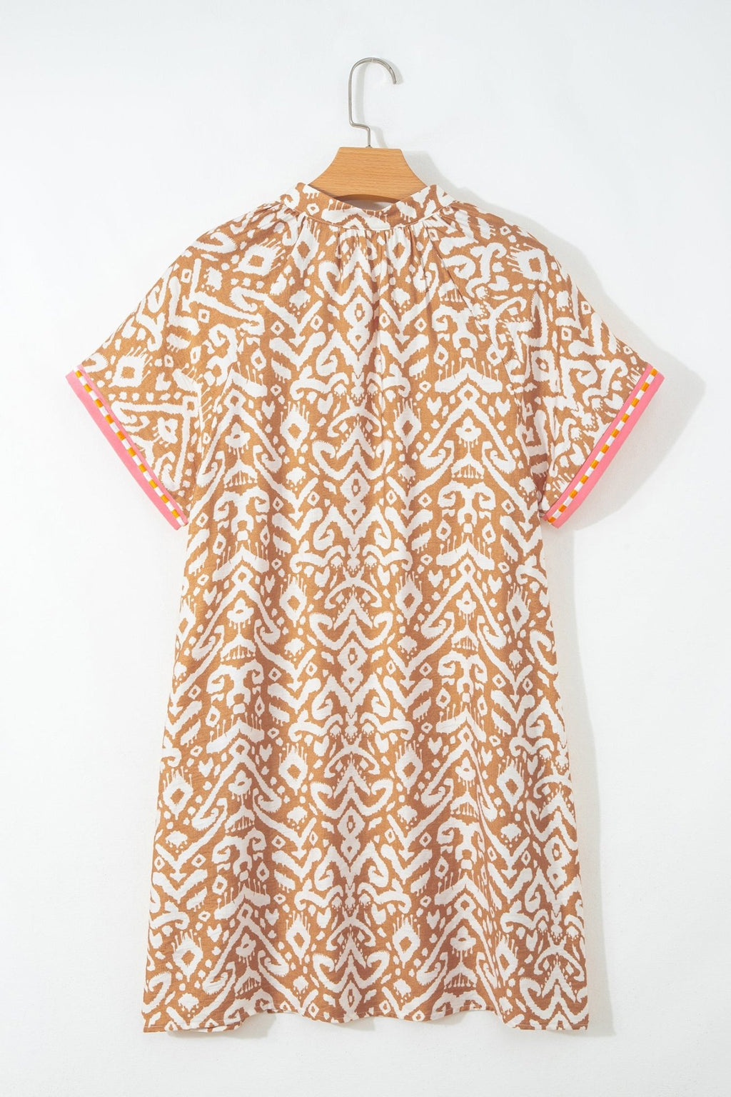 Western Stripe Colorblock Short Sleeve Mini Dress - Rooted & Reckless Co.