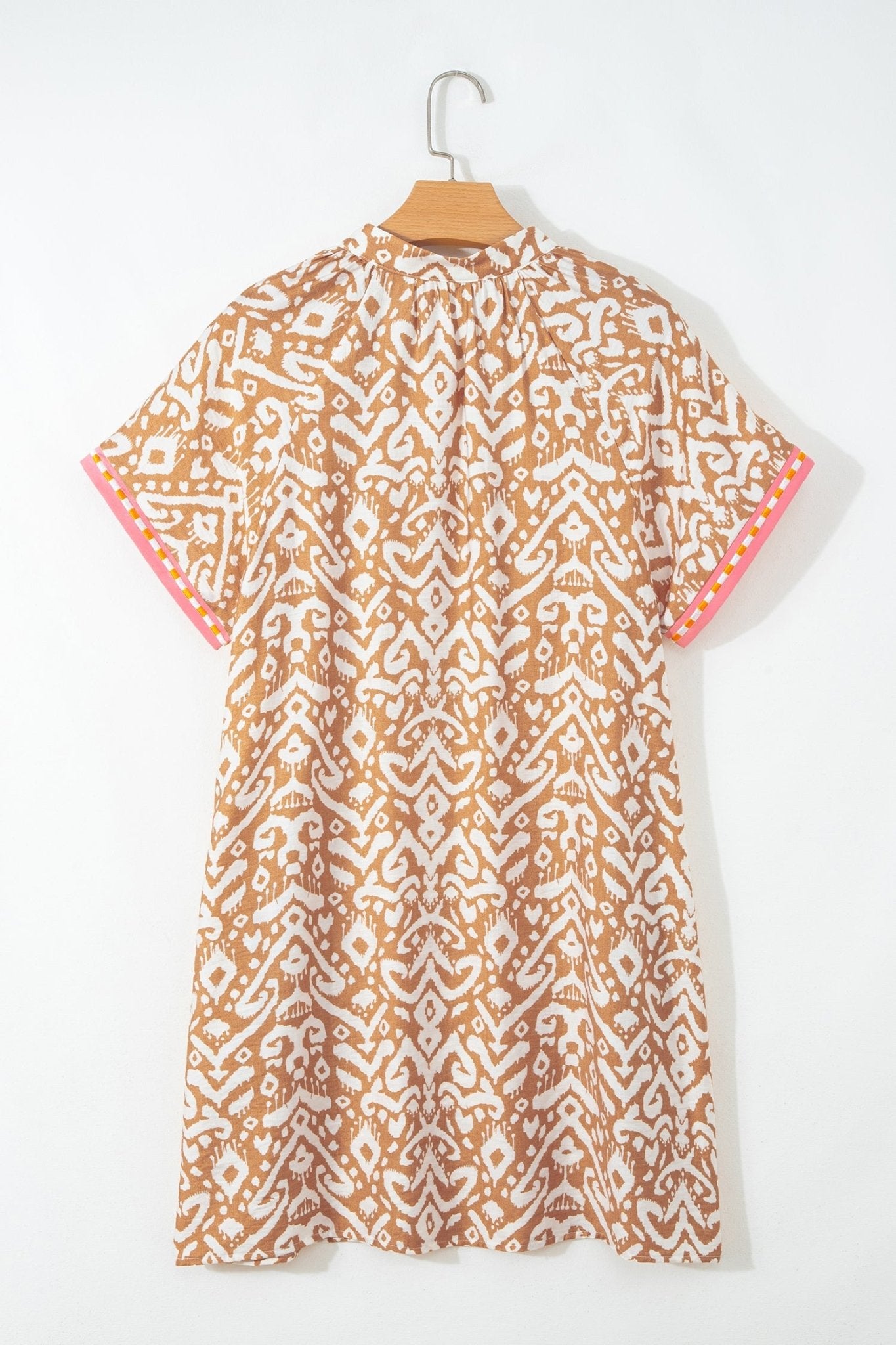 Western Stripe Colorblock Short Sleeve Mini Dress - Rooted & Reckless Co.