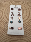 Western Theme 5-for-1 Earring Set — Five Coordinated Pairs in One - Rooted & Reckless Co.