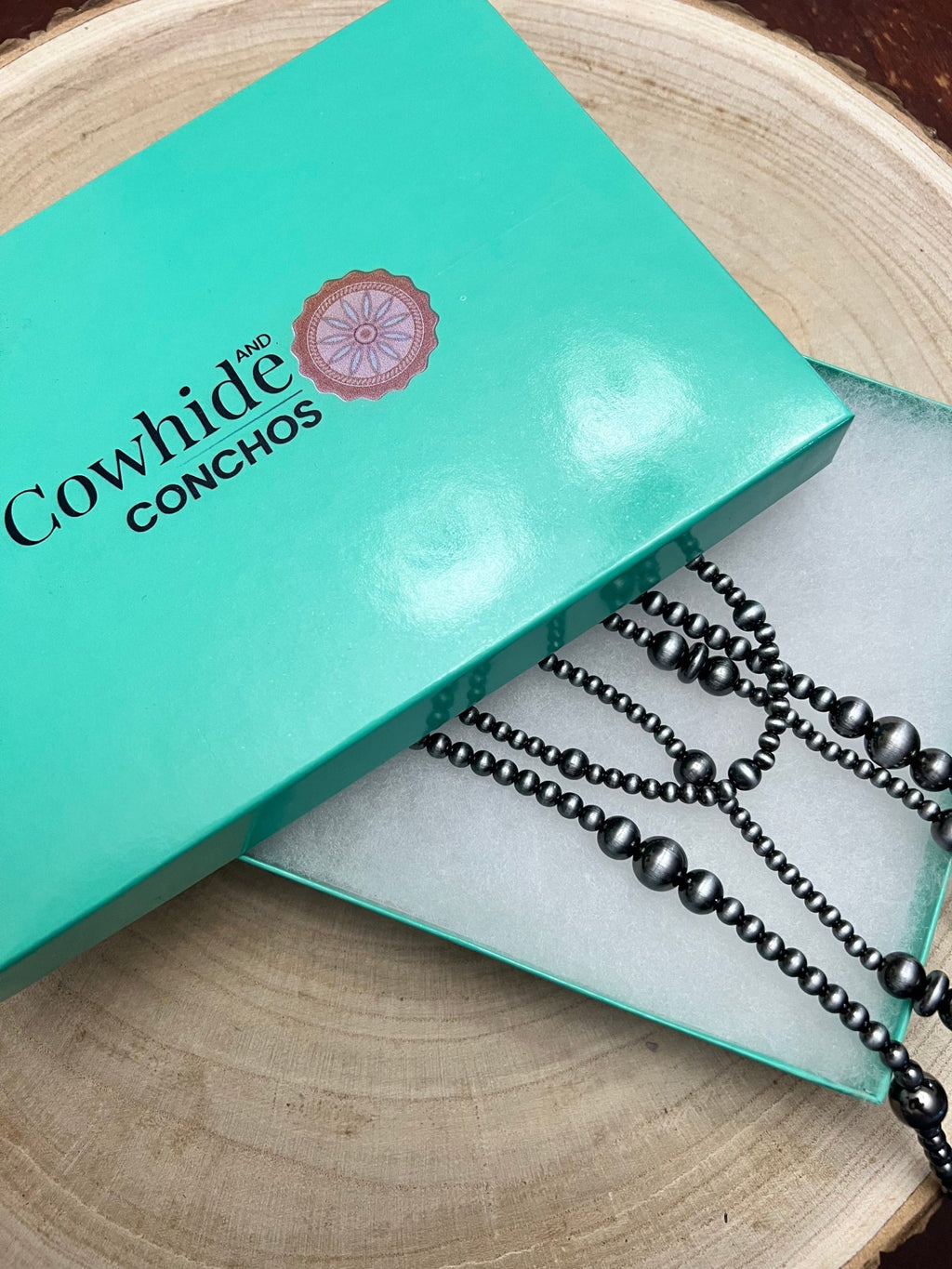 Western Three-Row Faux Sterling Pearl Layered Necklace Set — Graduated Single-Clasp Look - Rooted & Reckless Co.