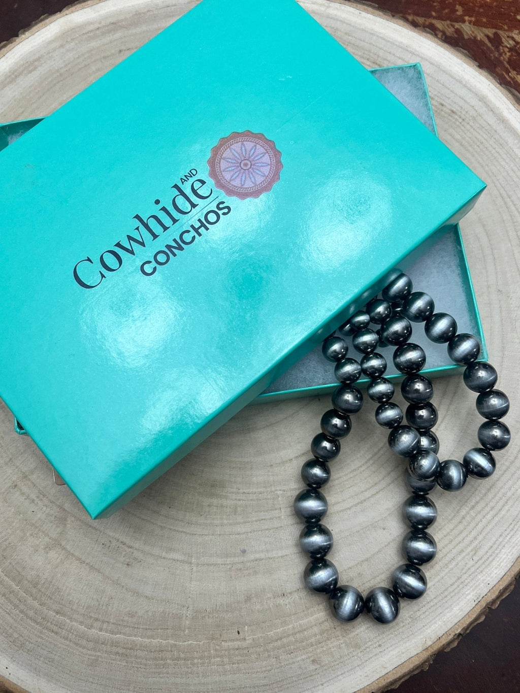 Western Triple-Strand Burnished Faux Sterling Pearl Necklace — Long Layered Set (24", 28", 35") - Rooted & Reckless Co.
