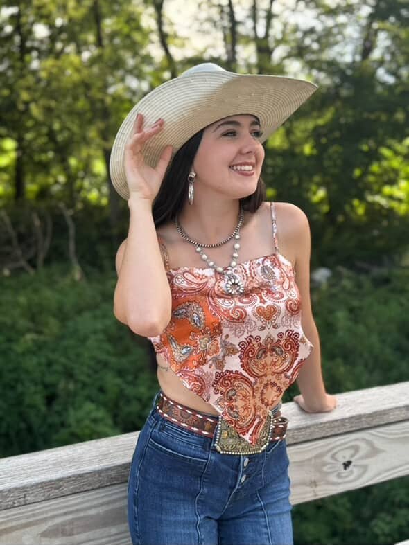 Western White Stone Faux Squash Blossom Necklace — 16 Inch Southwestern Statement - Rooted & Reckless Co.