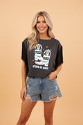 Western Yee Haw State of Mind Fringe Sleeve Tee - Rooted & Reckless Co.