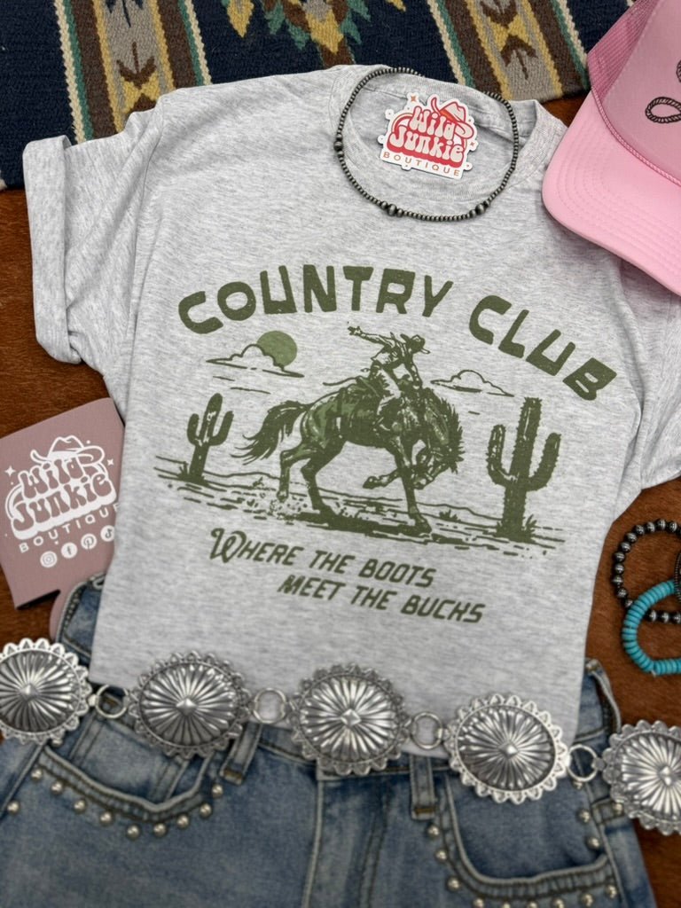 Where The Boots Meet The Bucks Graphic Tee - Rooted & Reckless Co.