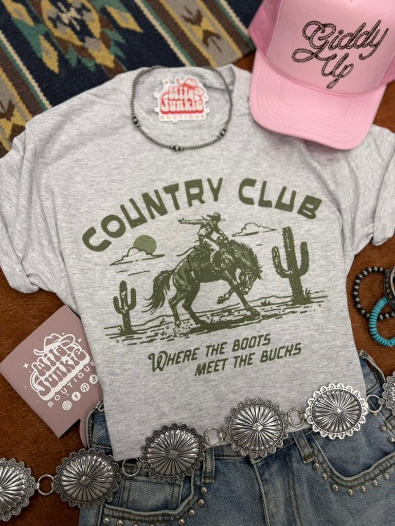 Where The Boots Meet The Bucks Graphic Tee - Rooted & Reckless Co.