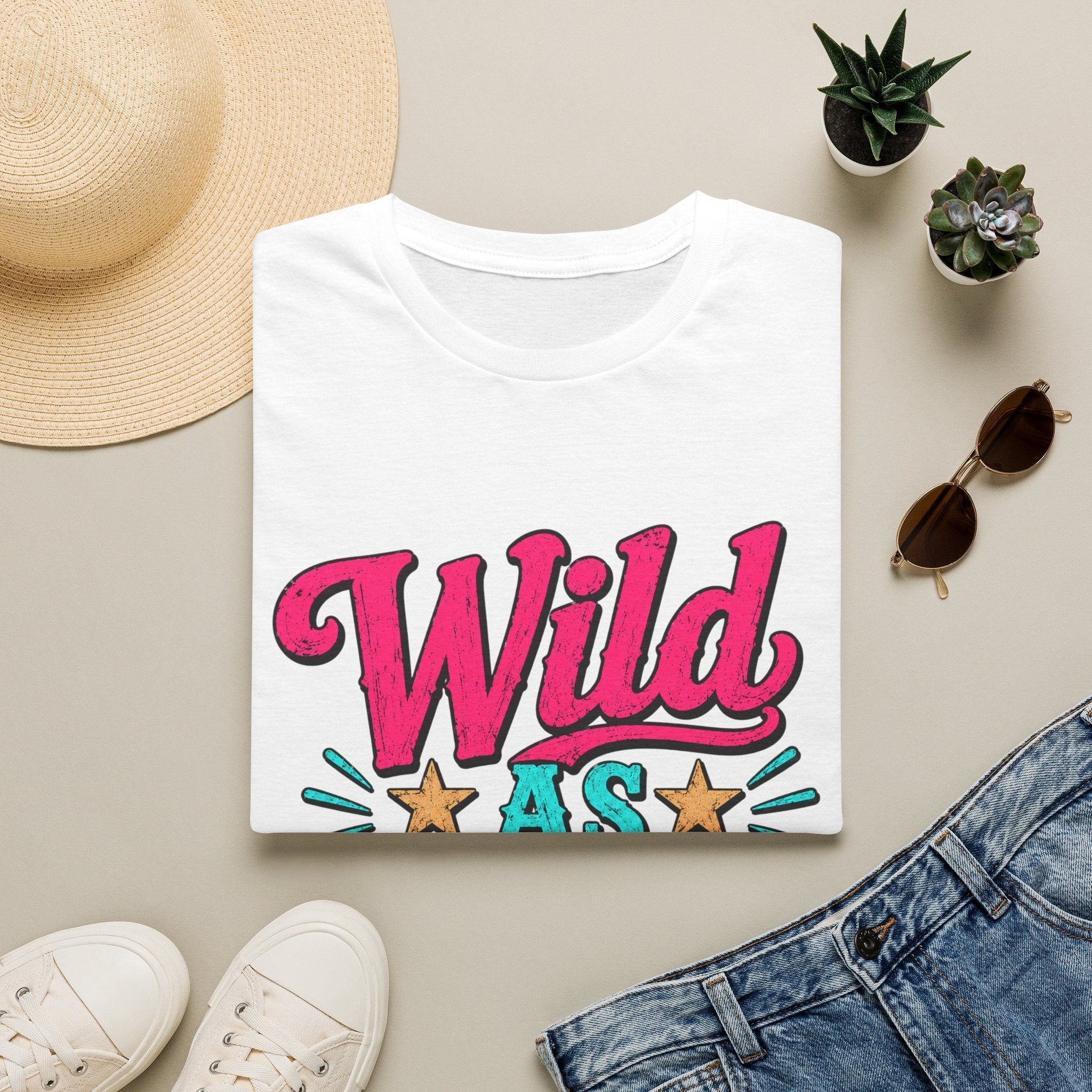 Wild As Hell Graphic T-Shirt — Retro Colorful Slogan Tee - Rooted & Reckless Co.