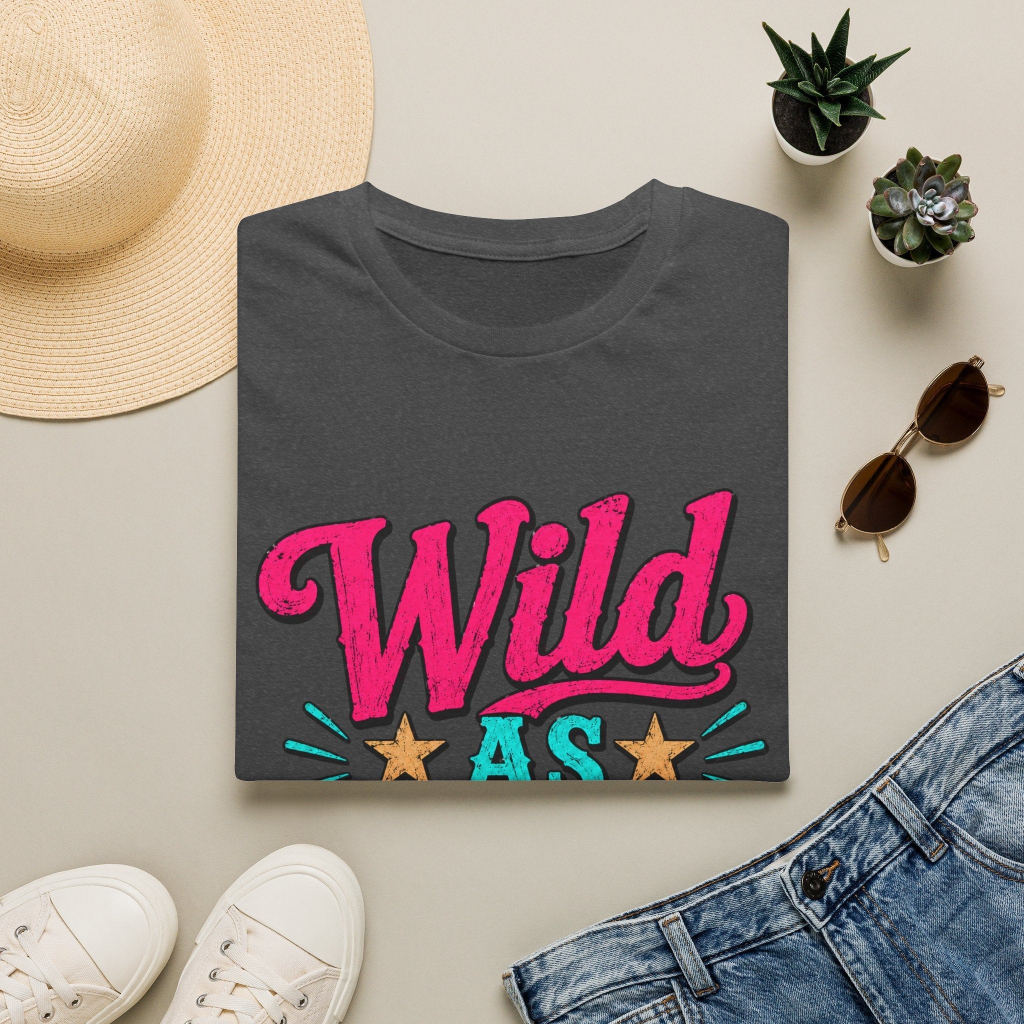 Wild As Hell Graphic T-Shirt — Retro Colorful Slogan Tee - Rooted & Reckless Co.