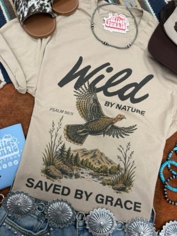 Wild by Nature Saved by Grace Graphic Tee - Rooted & Reckless Co.