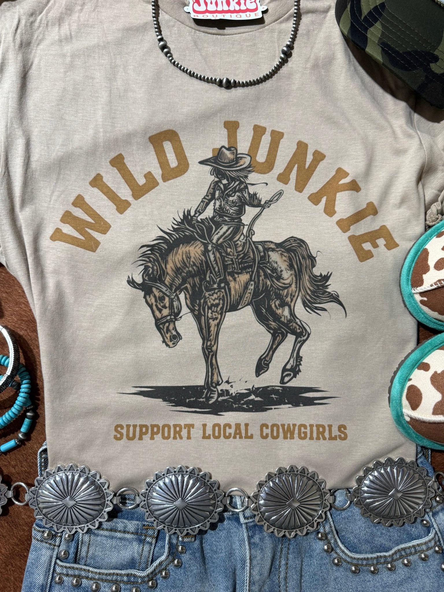 Wild Junkie Cowgirl Graphic Tee - Rooted & Reckless Co.