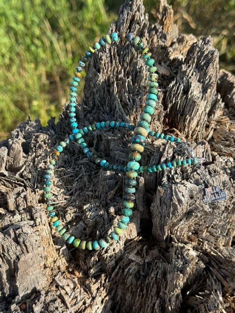 Wild Prairie Kingman Turquoise Beaded Necklace - Rooted & Reckless Co.