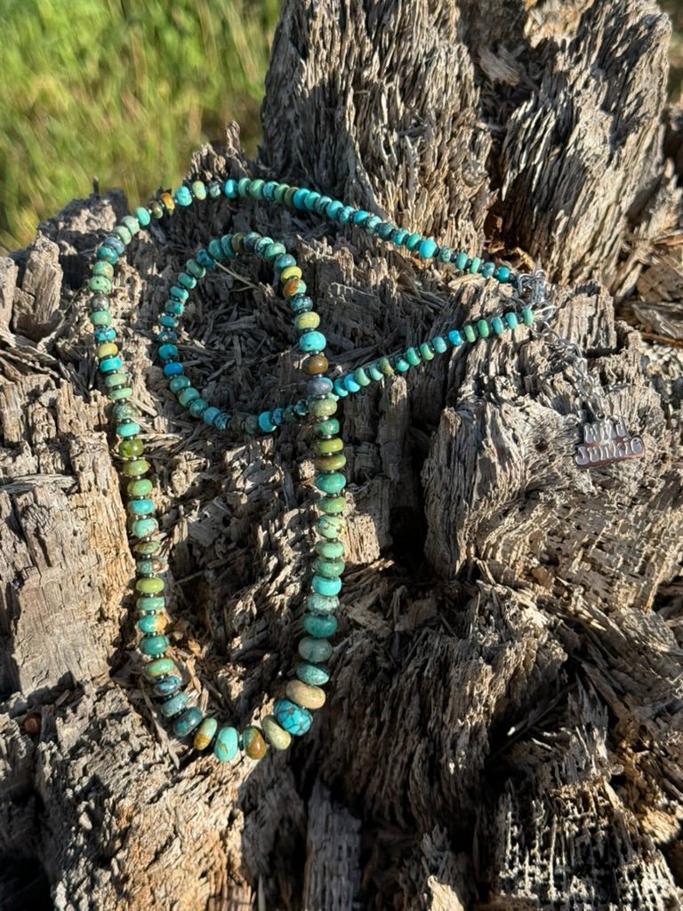 Wild Prairie Kingman Turquoise Beaded Necklace - Rooted & Reckless Co.