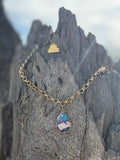 Wild Violet Mosaic Teardrop Necklace - Rooted & Reckless Co.