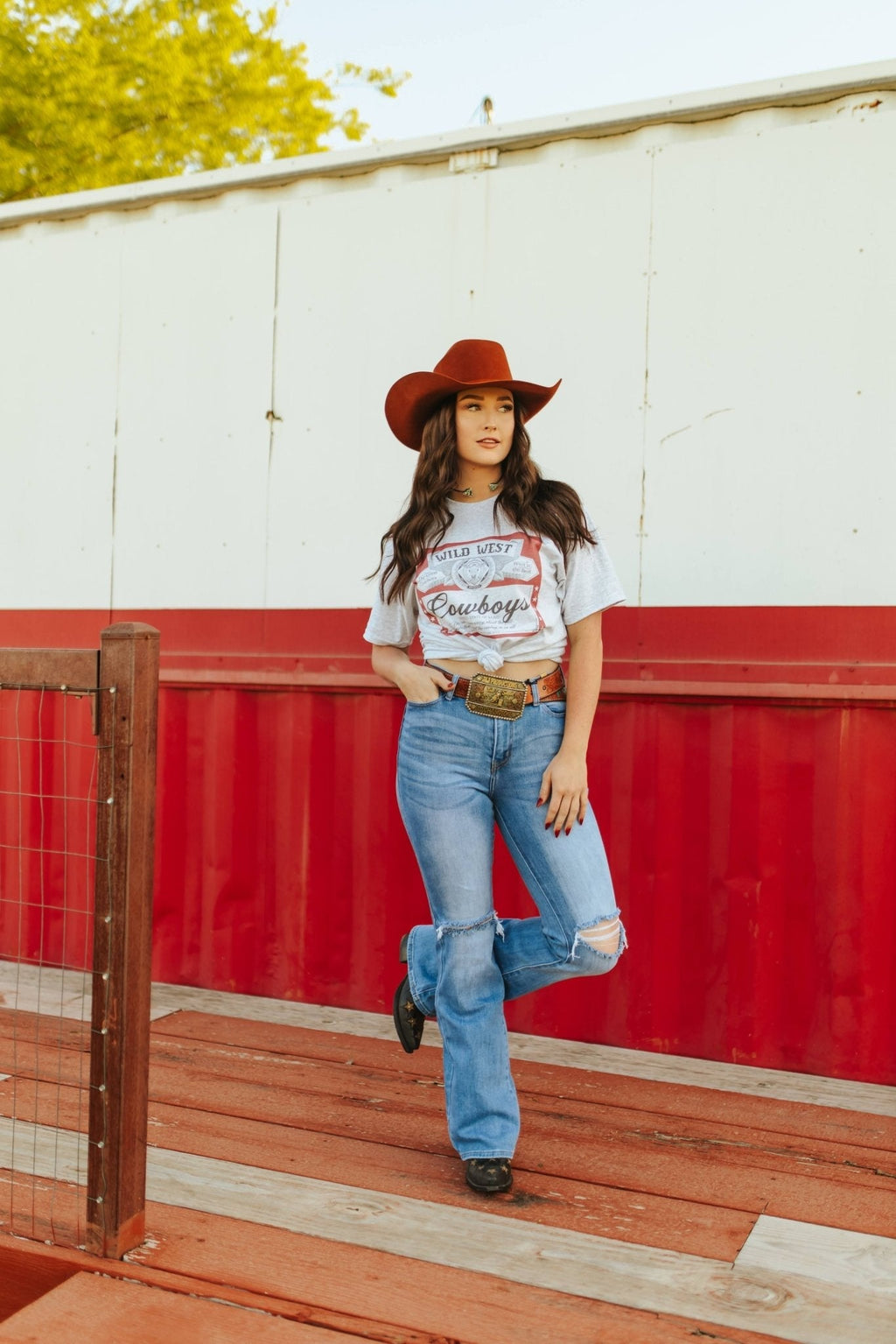 Wild West Cowboys Western Beer Logo Graphic Tee - Rooted & Reckless Co.
