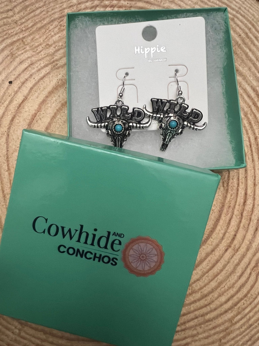 Wild Western Bull Skull Dangle Earrings — Edgy 1½" Drop - Rooted & Reckless Co.