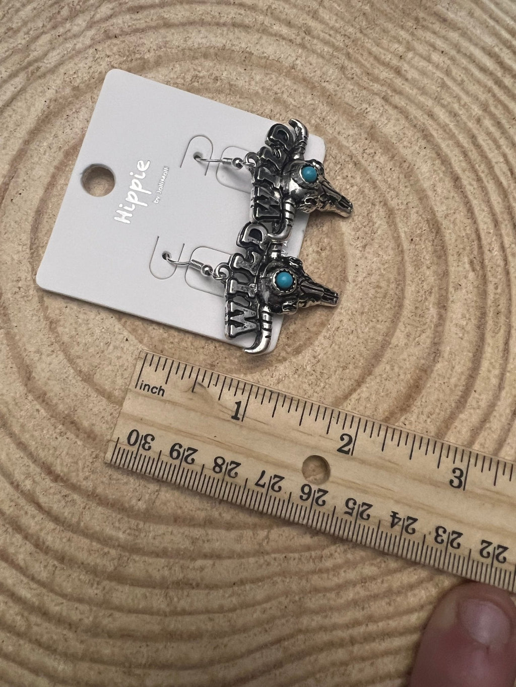 Wild Western Bull Skull Dangle Earrings — Edgy 1½" Drop - Rooted & Reckless Co.
