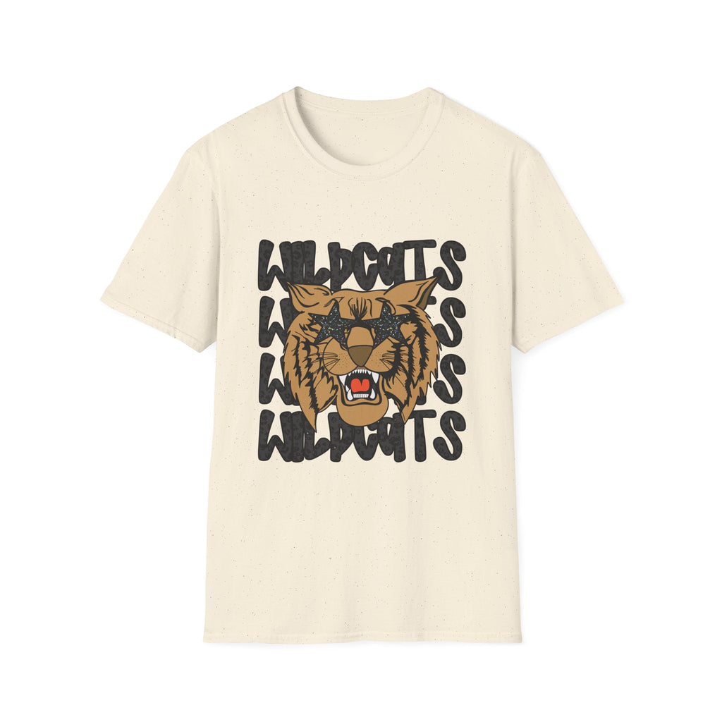 Wildcats Graphic T-Shirt — Vintage Tiger Mascot School Spirit Tee - Rooted & Reckless Co.
