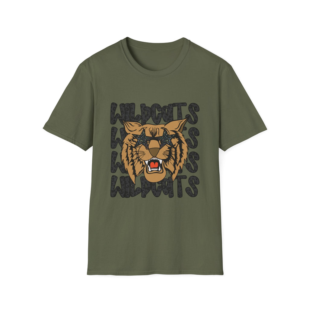 Wildcats Graphic T-Shirt — Vintage Tiger Mascot School Spirit Tee - Rooted & Reckless Co.