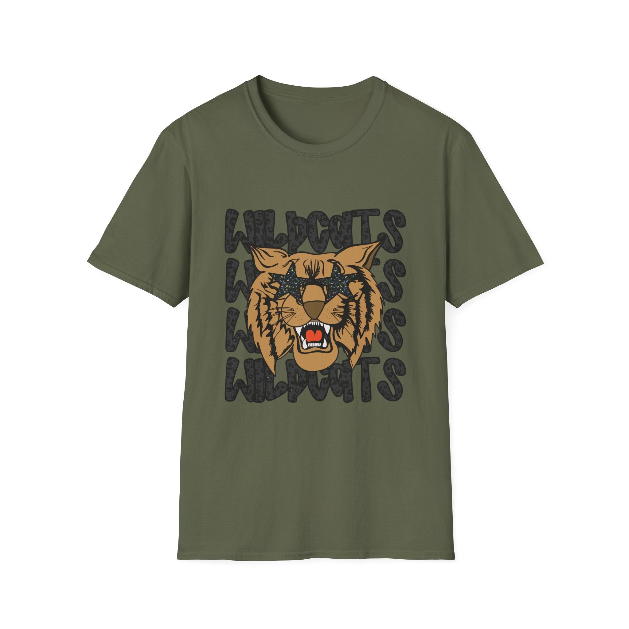 Wildcats Graphic T-Shirt — Vintage Tiger Mascot School Spirit Tee - Rooted & Reckless Co.