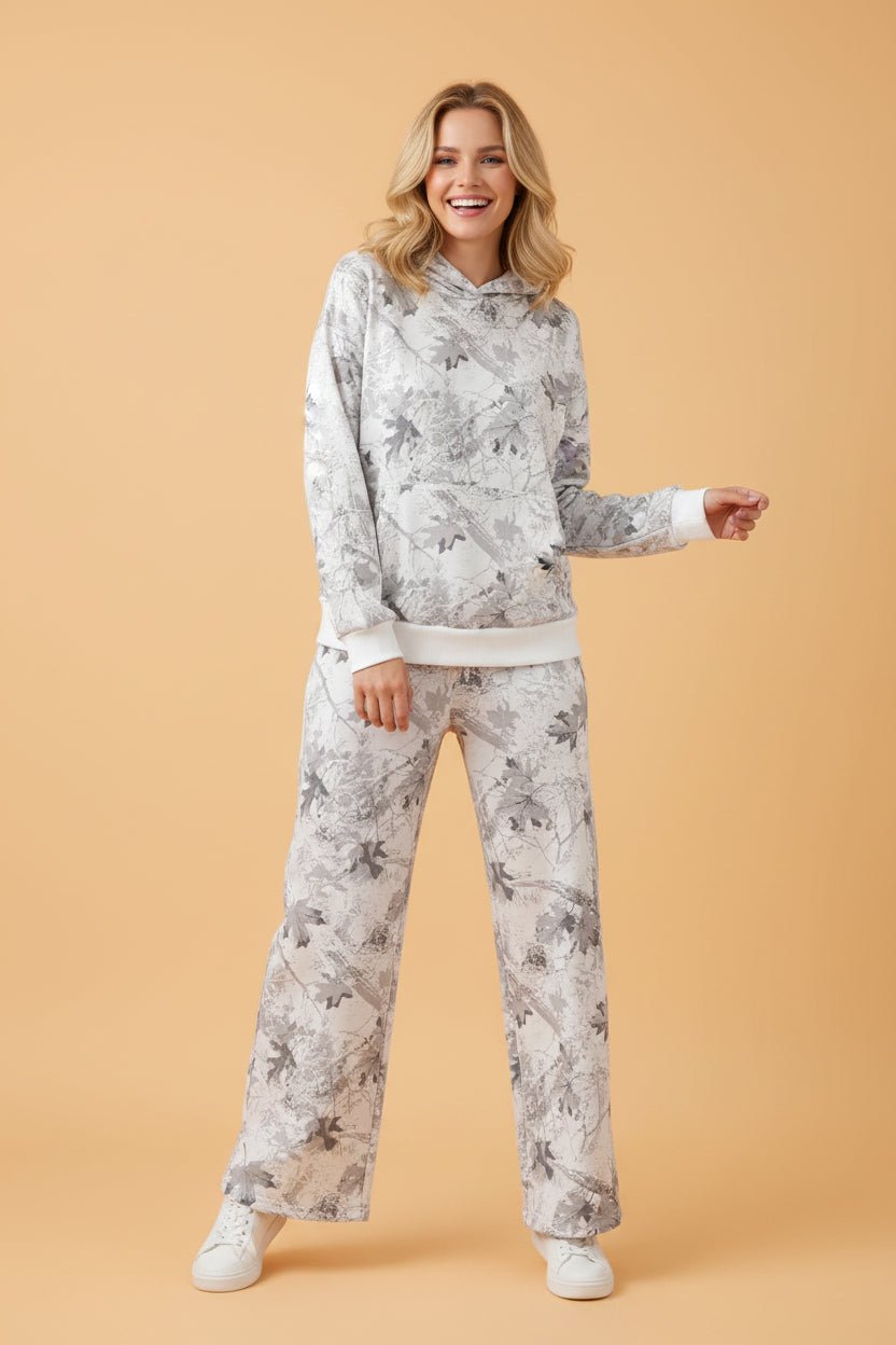 Woodland Camo Hoodie and Sweatpants Set - Rooted & Reckless Co.