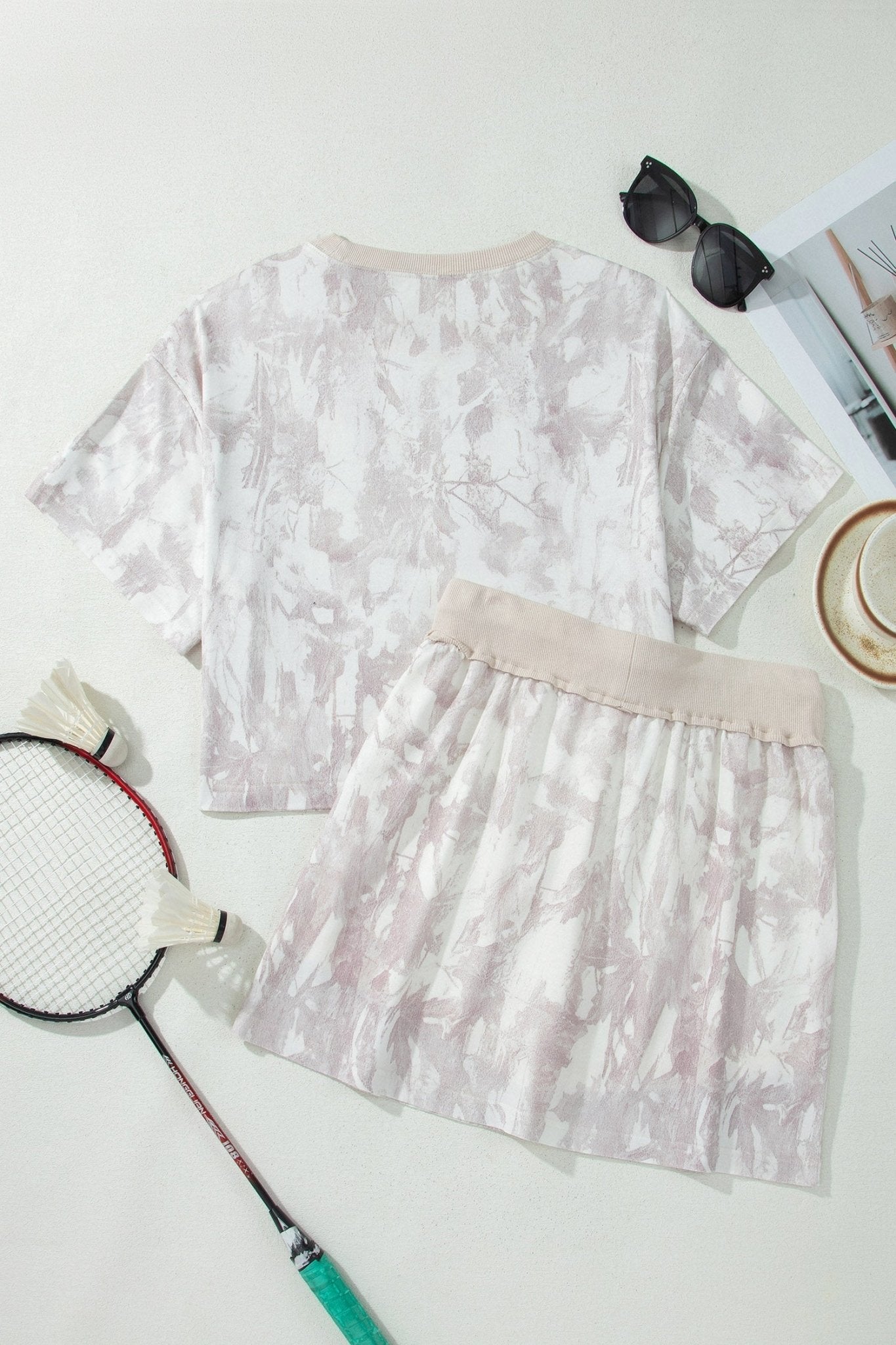 Woodland Camo Raw Edge Cropped Top & Skirt Set - Rooted & Reckless Co.