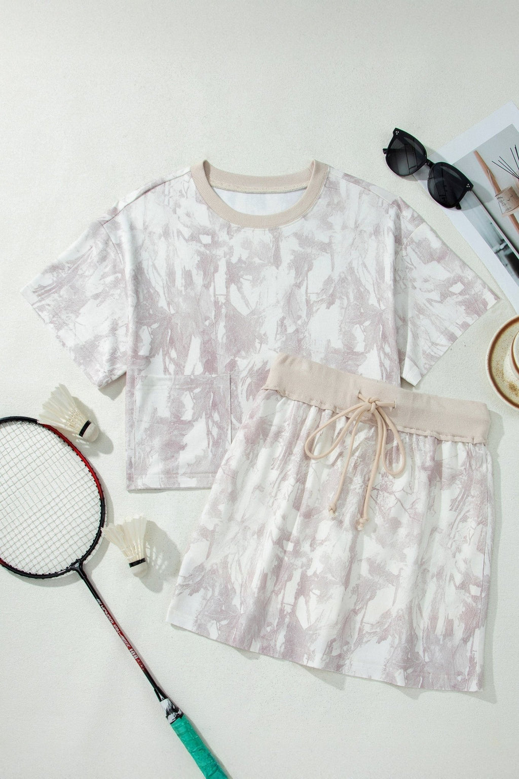Woodland Camo Raw Edge Cropped Top & Skirt Set - Rooted & Reckless Co.