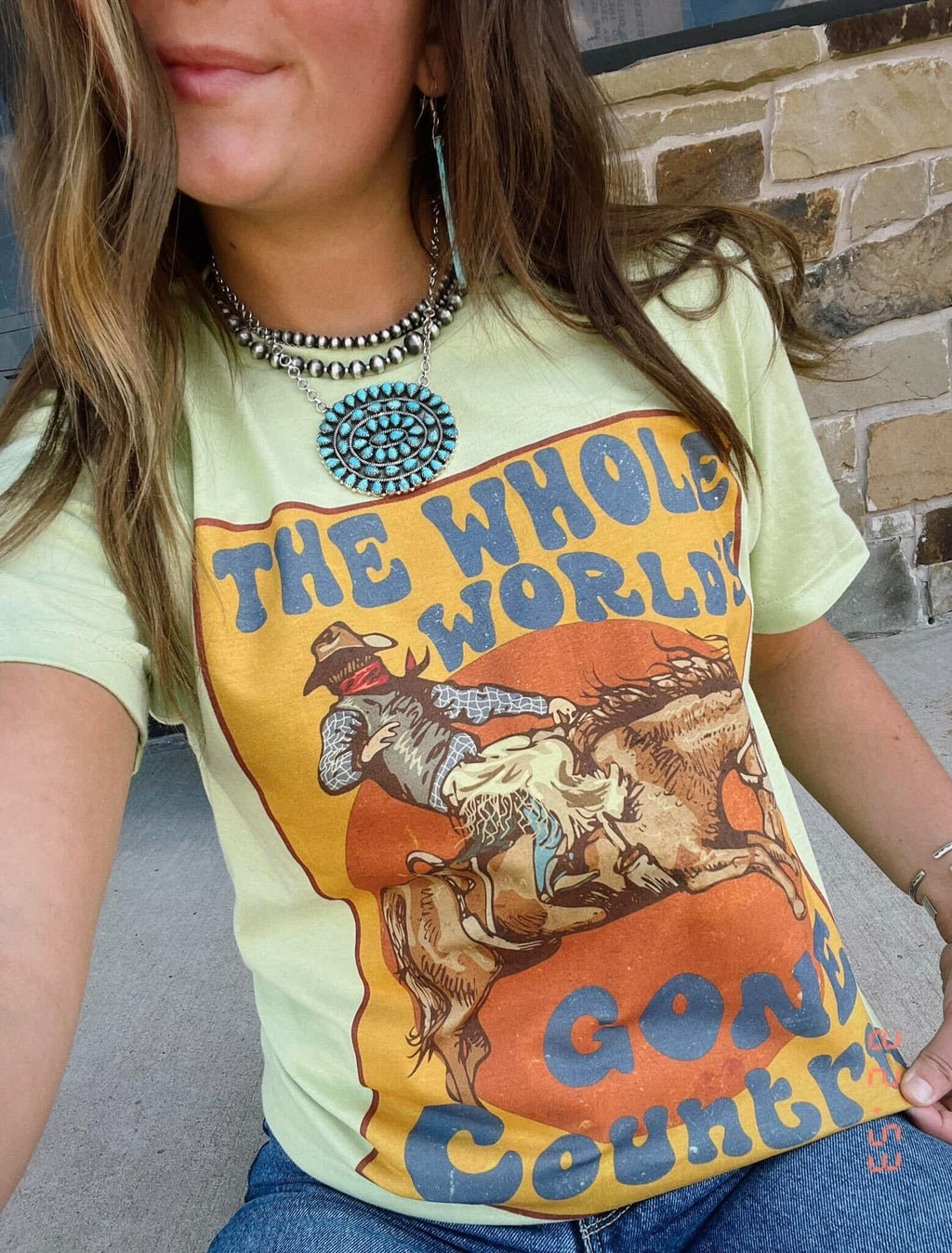 World's Gone Country Western Graphic Tee - Rooted & Reckless Co.